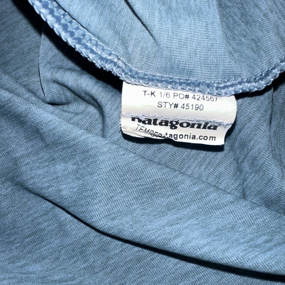 Patagonia Capilene Cool Daily Graphic Shirt Mens Sz S Blue Long Sleeve Hiking - Picture 6 of 8